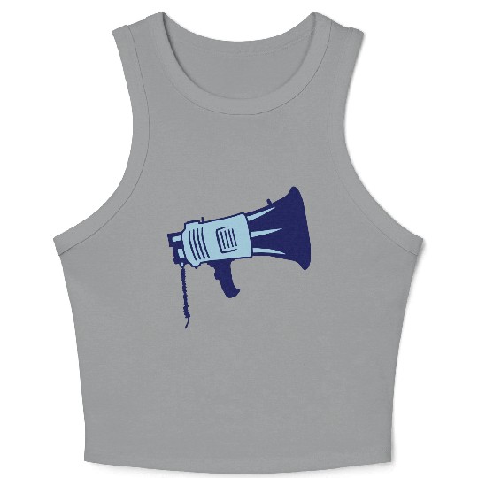 demonstration propaganda megaphone icon Crop Tank Top