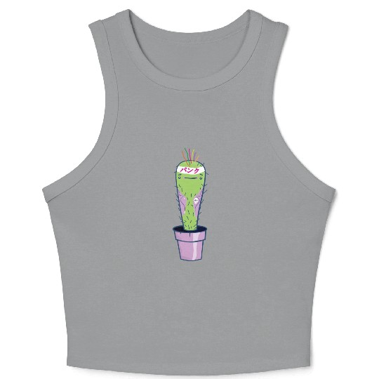 Punk rock cactus. Crop Tank Top