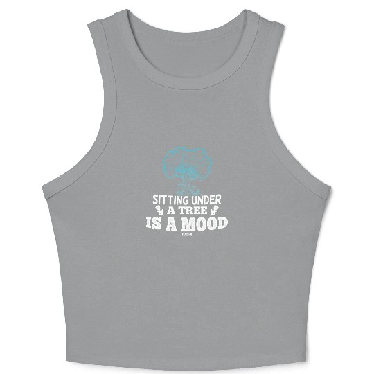 Tree Hugging therapy Crop Tank Top