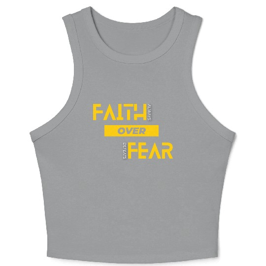 Faith Over Fear Crop Tank Top