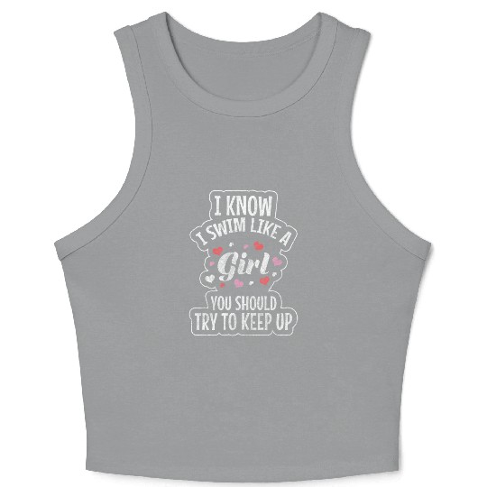 Pool Vacation Sport Crop Tank Top