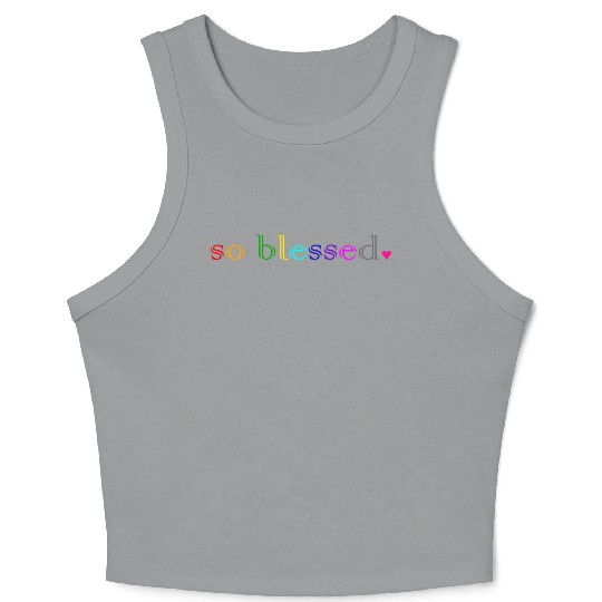 so blessed Crop Tank Top