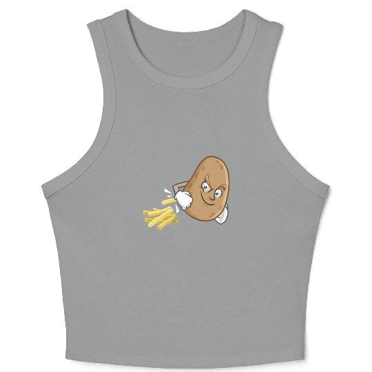 French Fries Potato Fries Crop Tank Top