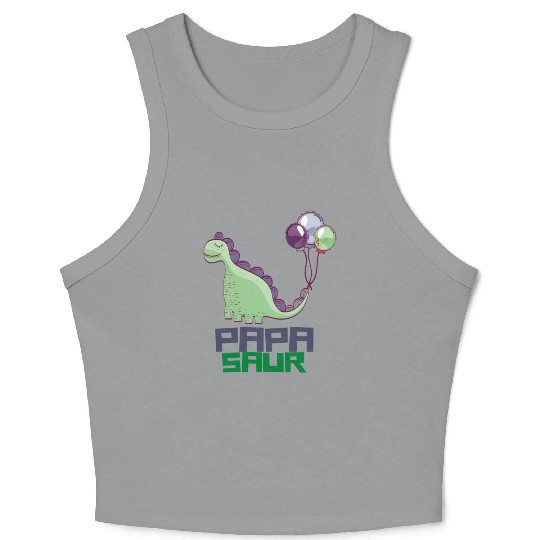 PAPA SAUR, Father's Day Crop Tank Top
