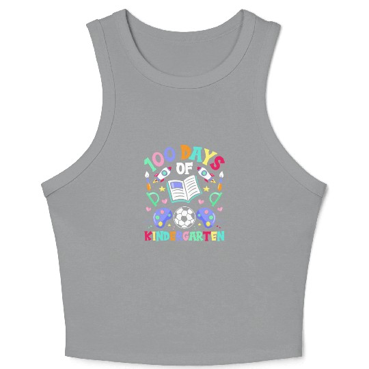100 Days Of Kindergarten Sayings Cute Team Sweet Crop Tank Top