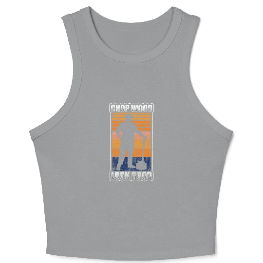 Lumberjack Chainsaw Crop Tank Top