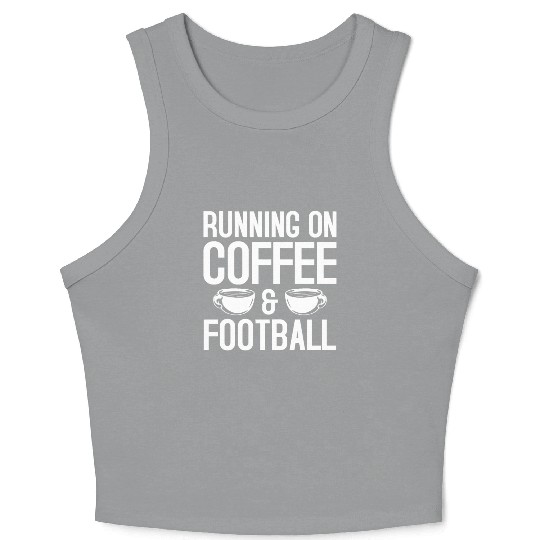 Coffee & Football Gift Crop Tank Top