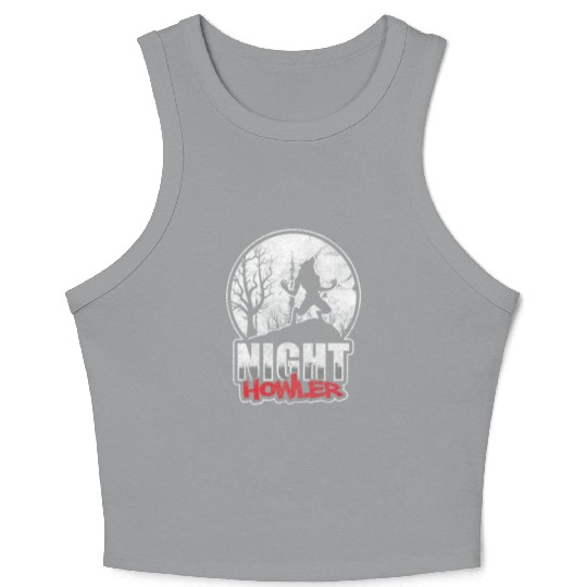 Werewolf Wolves Horror Crop Tank Top