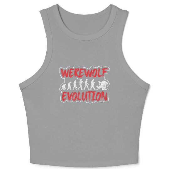 Werewolf Night Animal Game Crop Tank Top