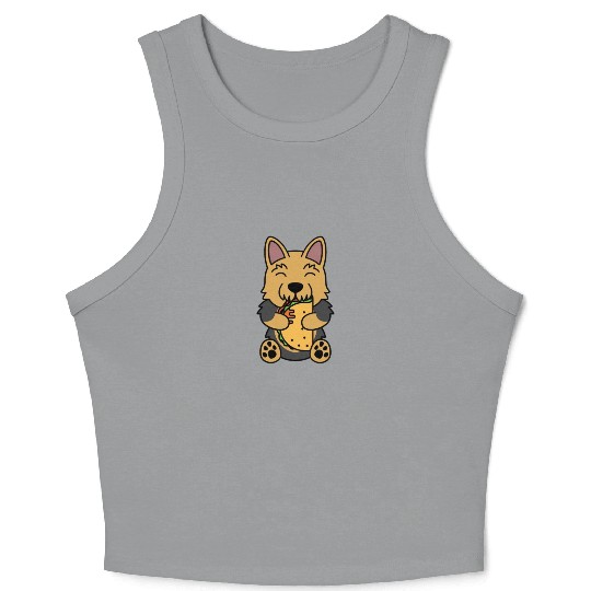 Yorkshire Terrier Taco Lover Crop Tank Top