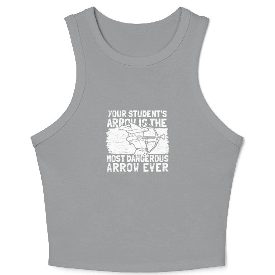Archery Archer Bowman Crop Tank Top