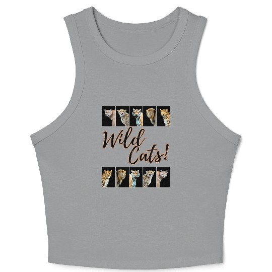 WILDCATS! | Lion, Leopard, Cheetah, Puma, Tiger Crop Tank Top