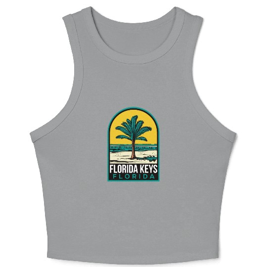 Florida Keys Vintage Beach Crop Tank Top