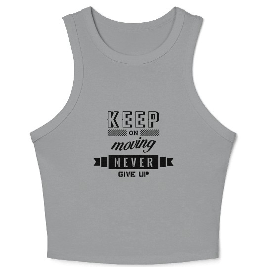 Never Give Up Crop Tank Top