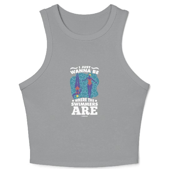 To swim Crop Tank Top