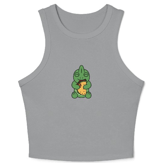 Chameleon Taco Lover Crop Tank Top