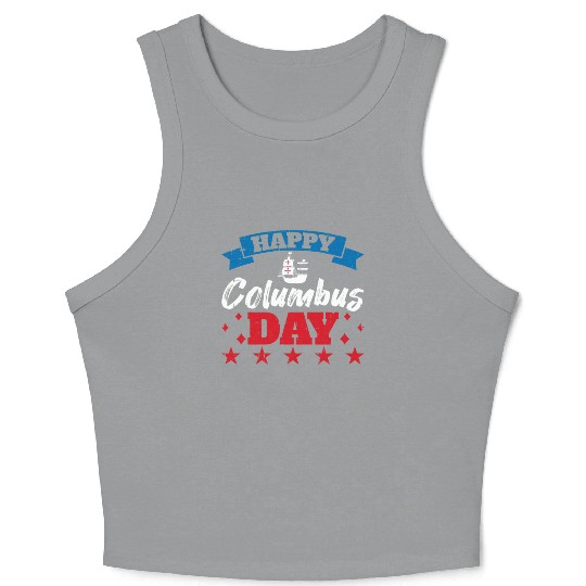 Columbus Day Italian Pride Crop Tank Top