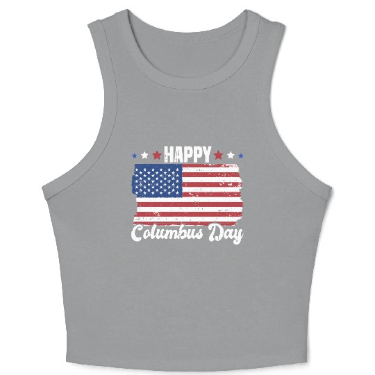 Columbus Day Italian Pride Crop Tank Top