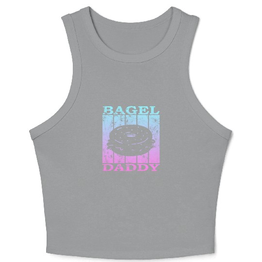 bagel dad 4 Crop Tank Top