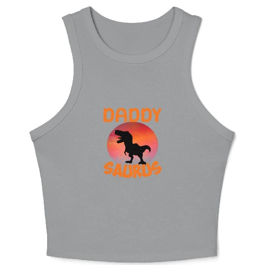 Daddysaurus Papasaurus Crop Tank Top