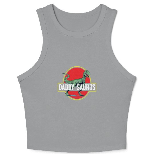 Daddysaurus Papasaurus Crop Tank Top