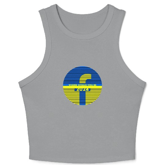 New design in solidarity with Ukraine WHERE WOULD Crop Tank Top