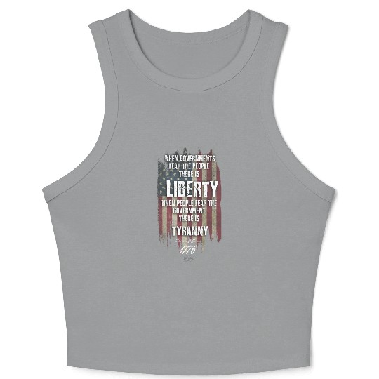 Liberty versus Tyranny Crop Tank Top