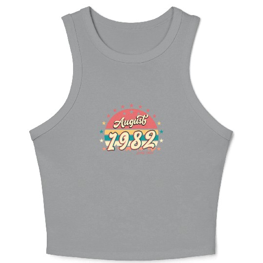 40th Anniversary August 1982 Crop Tank Top