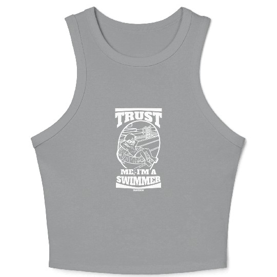 Swimming lifeguard swimming course outdoor pool gi Crop Tank Top