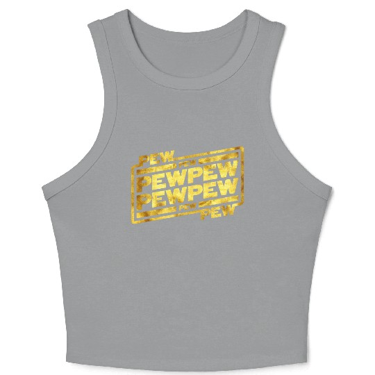 Pew Pew Pew Crop Tank Top
