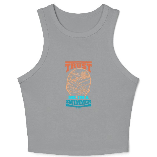 Swimming lifeguard swimming course outdoor pool gi Crop Tank Top