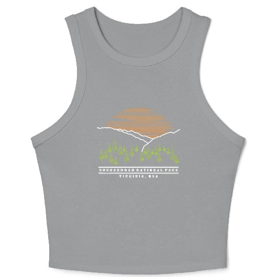 Shenandoah Valley Virginia US National Park Camp Crop Tank Top