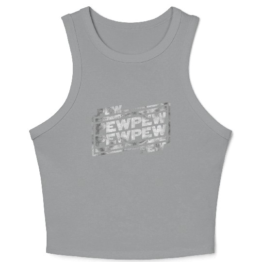 Pew Pew Pew Crop Tank Top