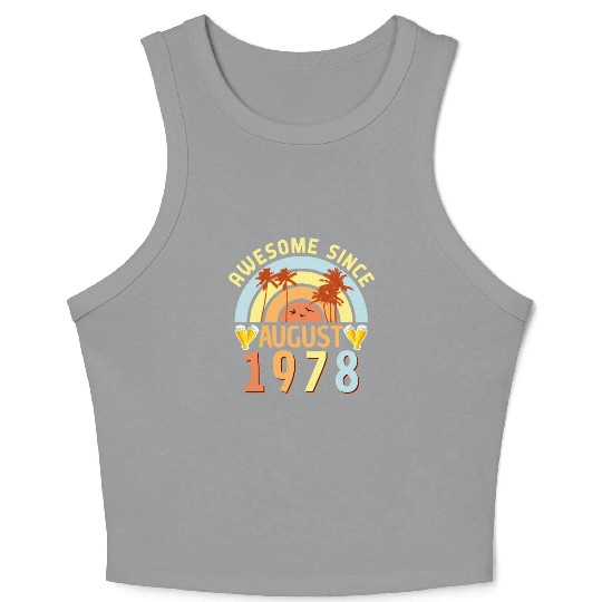 August 1978 Retro Crop Tank Top
