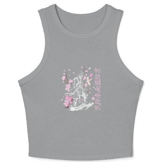 Japan Cherry Blossom Festival Spring Colorful Crop Tank Top