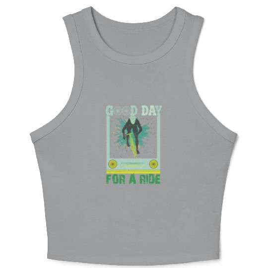 Good Day for a Ride/ Cycling Crop Tank Top