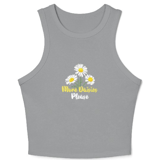 Daisy Garden Gardening Gardener Crop Tank Top