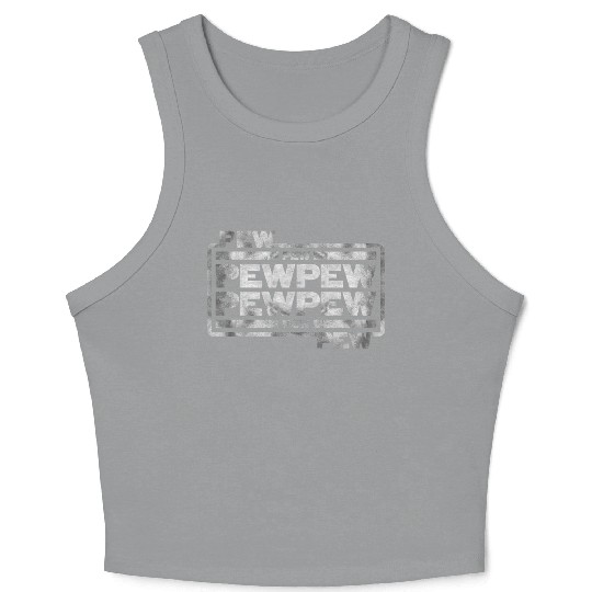 Pew Pew Pew Crop Tank Top