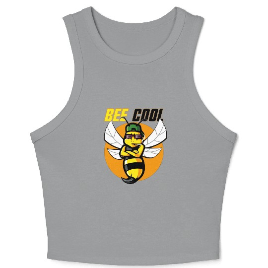 Bee "be cool" Bee Outfit Bee Men's Women Children Crop Tank Top