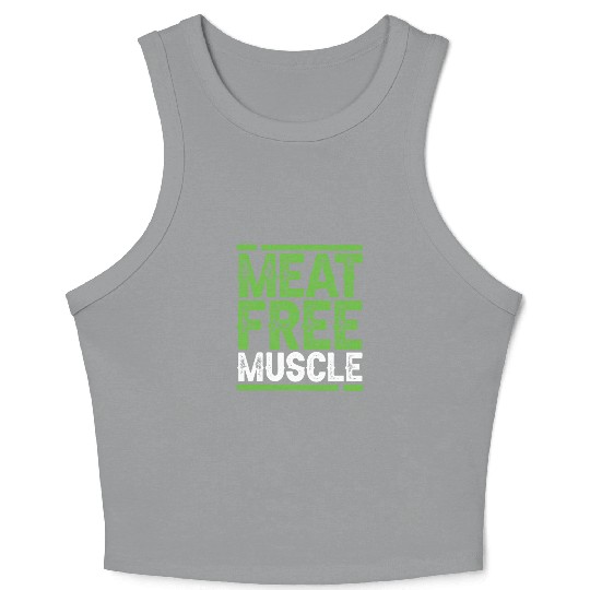 Meat Free Muscle Plantstrong Crop Tank Top