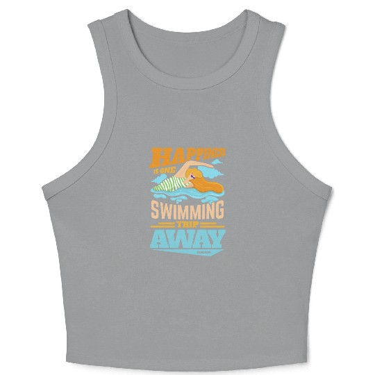 Swimming lifeguard swimming course outdoor pool gi Crop Tank Top