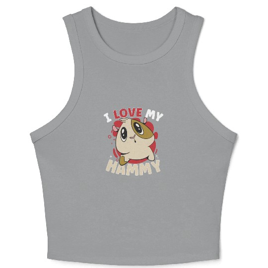 Hamster Fan Hamster Lover Hamsters Crop Tank Top