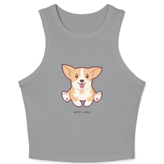 Corgi Crop Tank Top