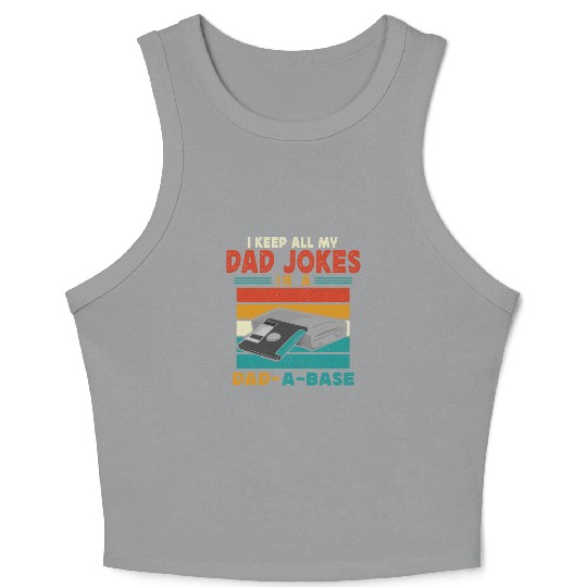 Dad Joke Data Scientist Pun Computer Science Papa Crop Tank Top
