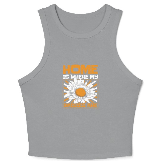 Daisy Garden Gardening Gardener Crop Tank Top