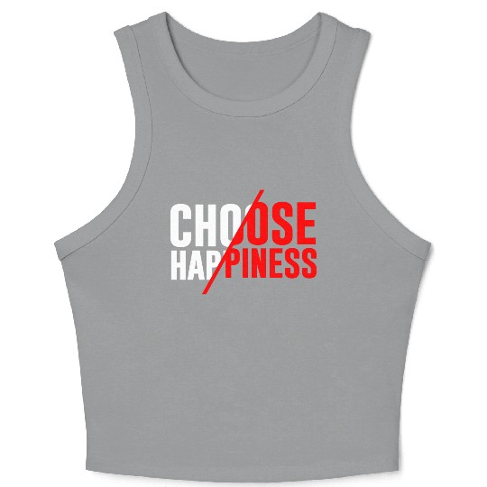 Choose Happiness Crop Tank Top