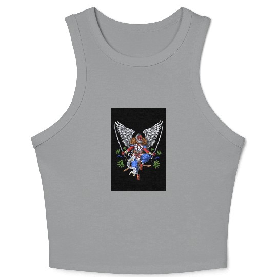 Tengu Japanese Samurai Crop Tank Top