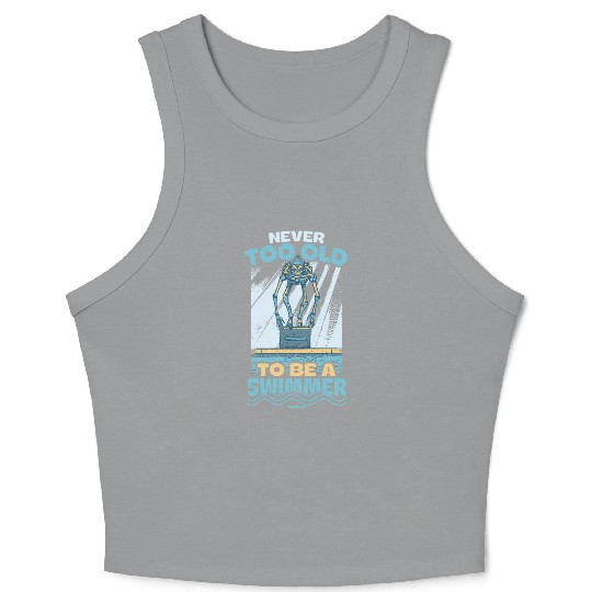 Swimming lifeguard swimming course outdoor pool gi Crop Tank Top