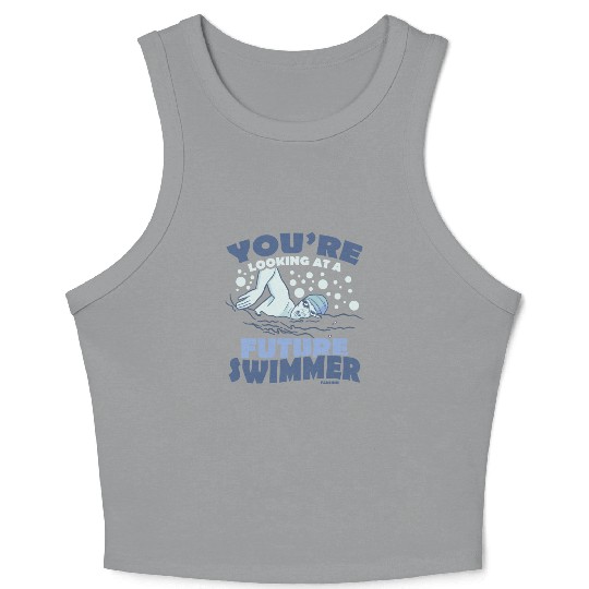 Swimming lifeguard swimming course outdoor pool gi Crop Tank Top