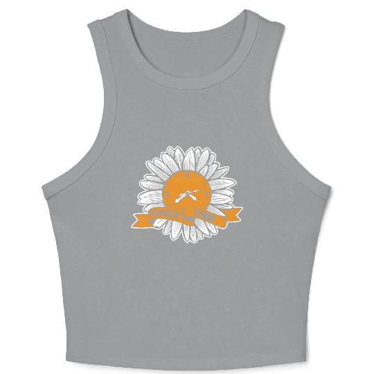 Daisy Garden Gardening Gardener Crop Tank Top
